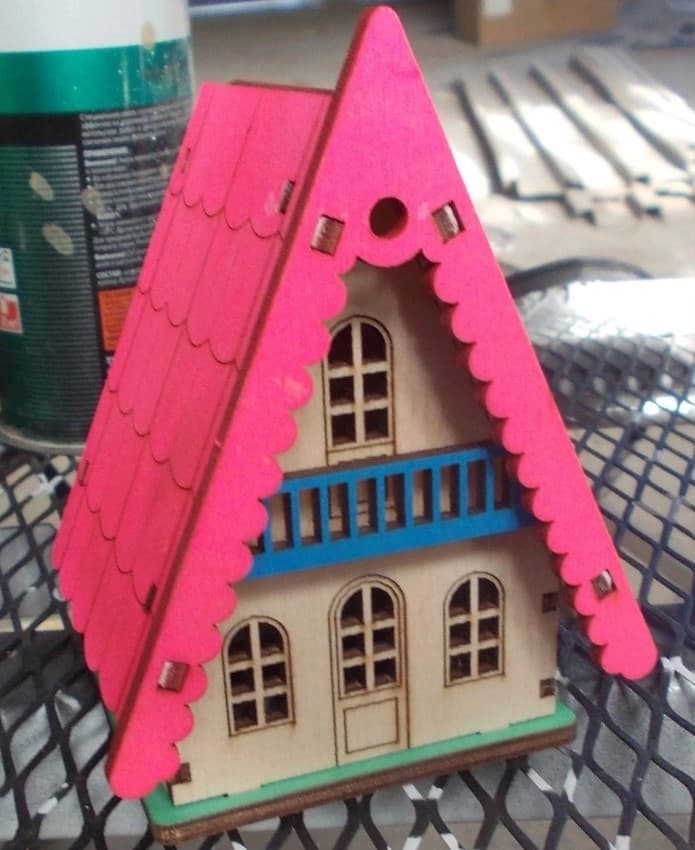 A-Frame Miniature House 3D Puzzle Laser Cut Vector File