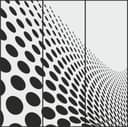 Abstract Halftone Wave Pattern Vector for Laser Cutting