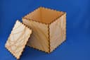 Abstract Laser Cut Wooden Box Vector Pattern