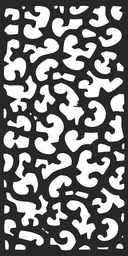 Abstract Leopard Print Decorative Screen Panel Vector (DXF, SVG)