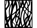 Abstract Organic Waves Decorative Panel DXF Vector File