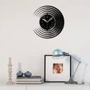 Abstract Vinyl Record Wall Clock Vector Laser Cut File