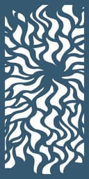 Abstract Wavy Waves Laser Cut Panel Vector DXF File