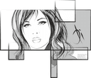Abstract Woman Portrait Vector Design for Laser Cutting