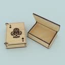Ace of Clubs Playing Card Storage Box Laser Cut Vector File