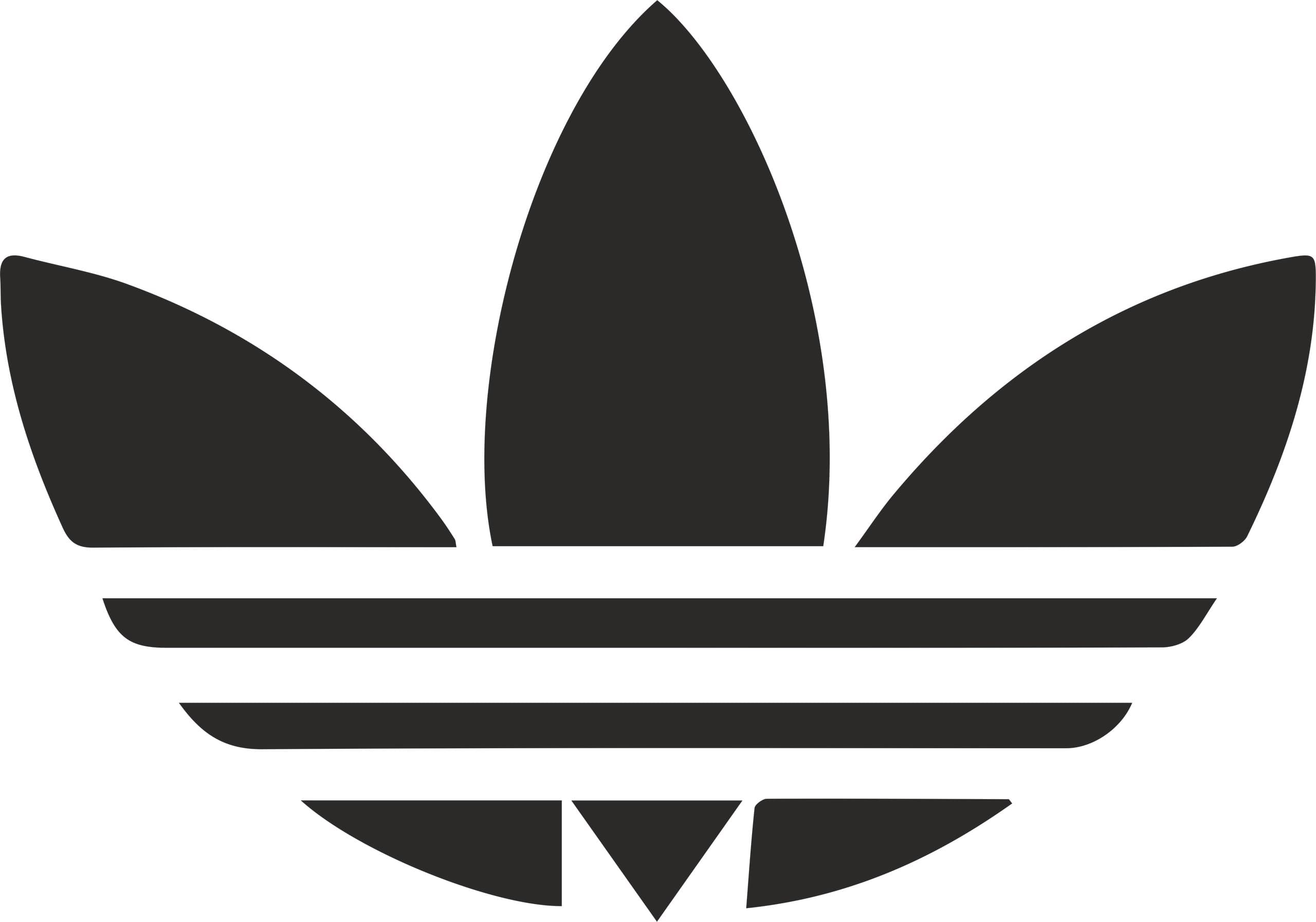 Adidas Trefoil Logo Vector File for Laser Cutting