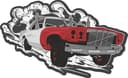 Aggressive Hot Rod Muscle Car Vector Graphic for CNC and Printing