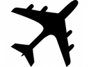 Airplane Silhouette Vector Design for Laser Cutting DXF