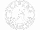 Alabama Crimson Tide Logo Vector DXF File for Laser Cutting