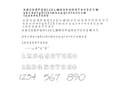 Alphabet and Numbers Vector Font Collection DXF File