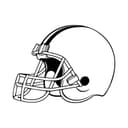 American Football Helmet Vector Design for Laser Cutting DXF