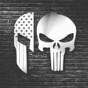 American Spartan and Punisher Skull Metal Art DXF File