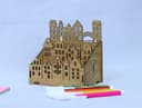 Amsterdam Canal House Desk Organizer Laser Cut Vector File