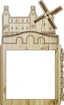 Amsterdam Windmill Photo Frame - Laser Cut Design