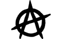 Anarchy Symbol Vector Design for Laser Cutting DXF
