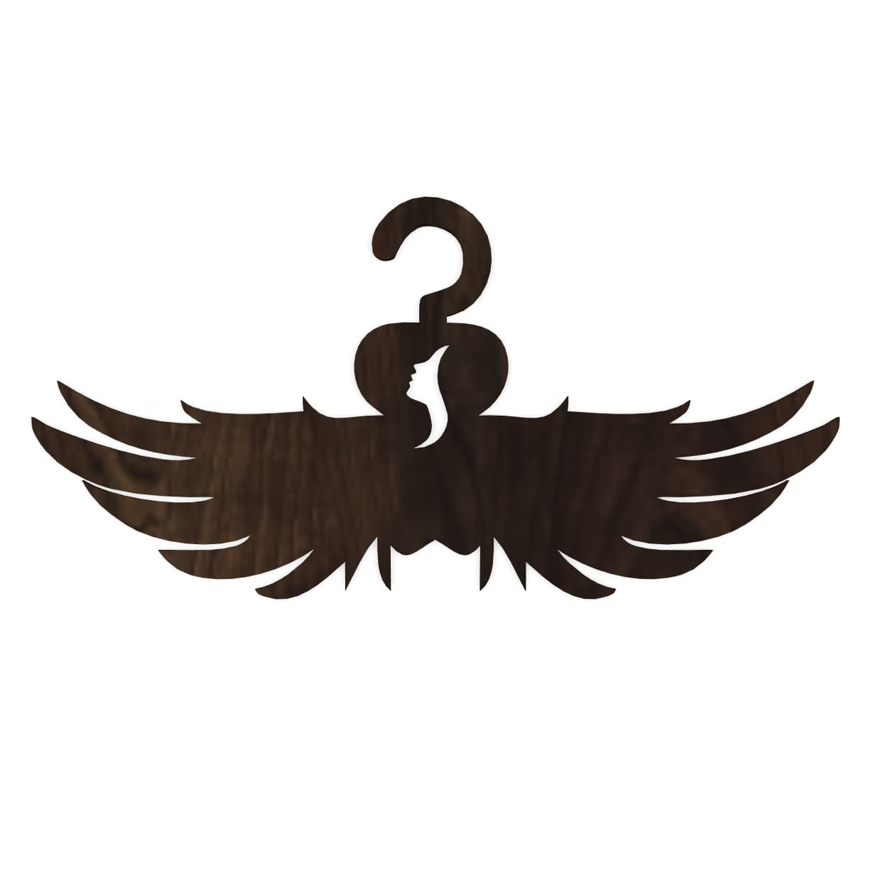 Angel Wings Clothes Hanger Vector File for Laser Cutting