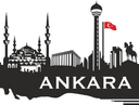 Ankara City Skyline Vector Silhouette Laser Cut File