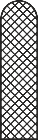 Arched Lattice Grill Pattern Vector for Laser Cutting