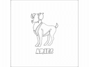 Aries Zodiac Sign Vector Design for Laser Cutting DXF