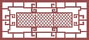 Asian Inspired Decorative Lattice Screen DXF Vector File