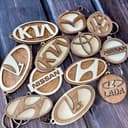Automotive Brand Logo Keychains DXF Vector File