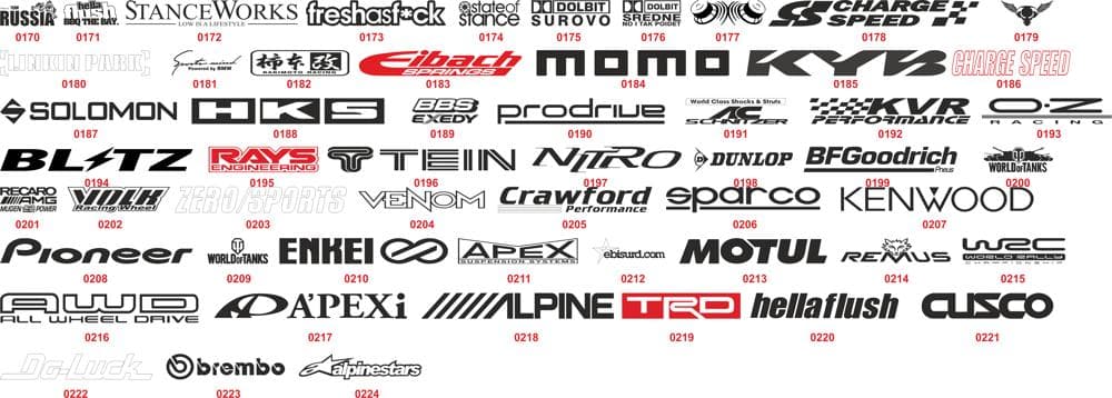 Automotive Performance Brand Logos Vector Pack (CDR, SVG)