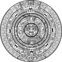 Aztec Mayan Calendar Vector Design for Laser Cutting