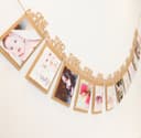 Baby First Year Milestone Photo Banner Laser Cut Vector