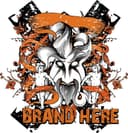 Baroque Style Ornamental Logo Design Vector File