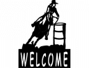 Barrel Racing Welcome Sign DXF Vector for Laser and CNC