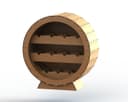 Barrel Wine Rack Vector Design for Laser Cutting