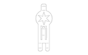 Baseball Bat and Helmet Wall Rack Laser Cut File DXF