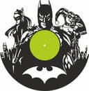 Batman and Villains Vinyl Wall Clock Vector File