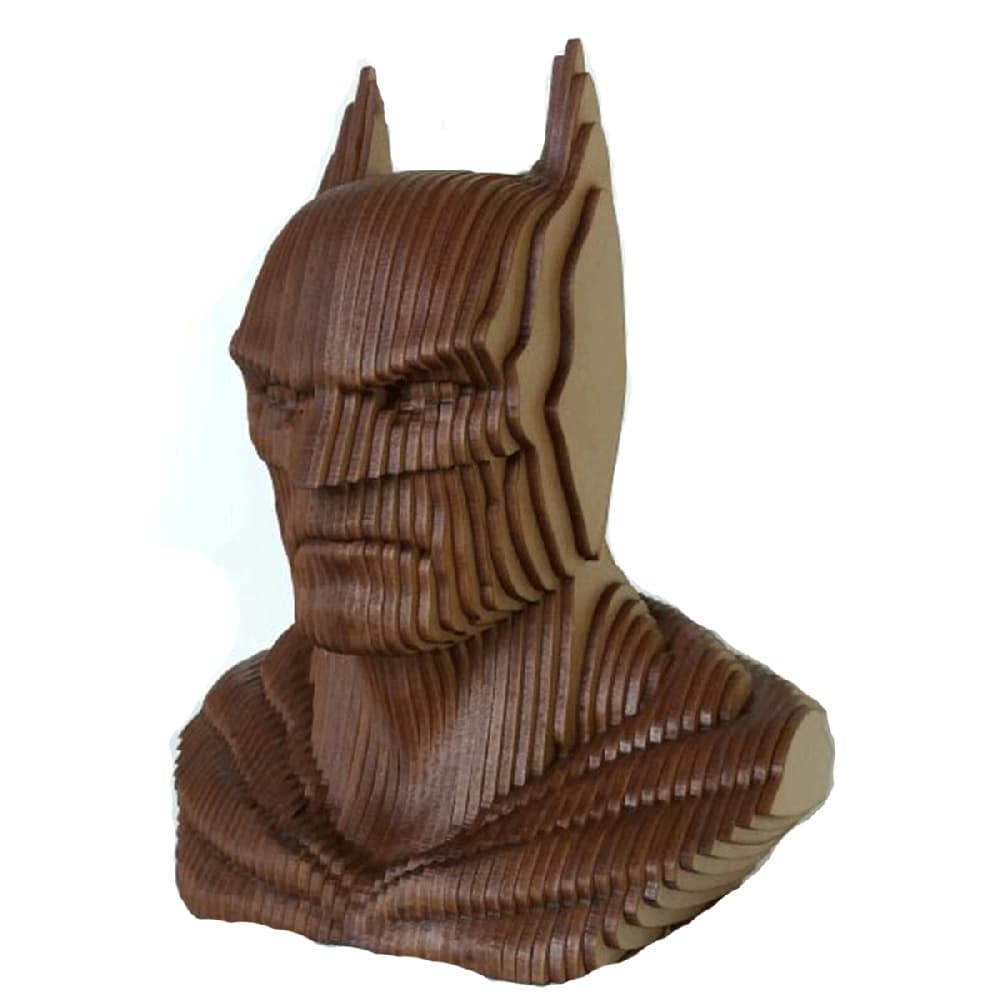 Batman Layered Bust 3D Puzzle Laser Cut Vector File