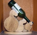 Bear Shaped Wine Bottle Holder CNC Laser Cut Vector File