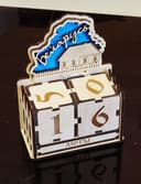 Belarus Wooden Perpetual Calendar Laser Cut Vector File