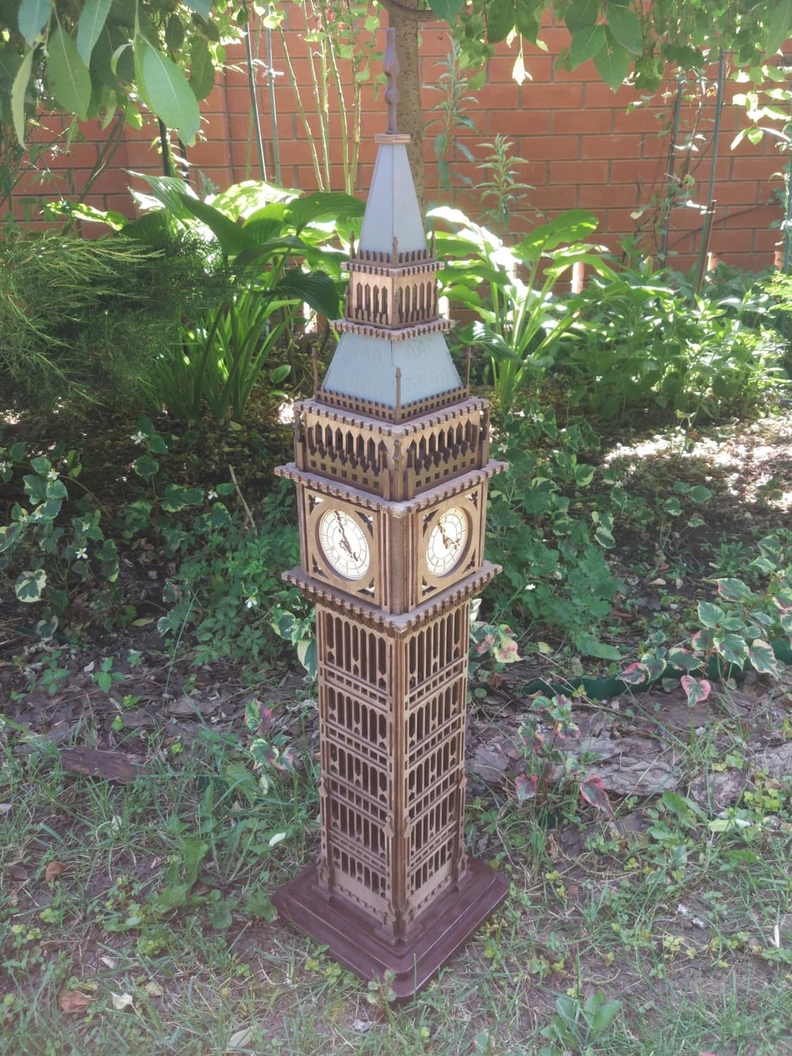 Big Ben 3D Wooden Puzzle Laser Cut Vector Plan