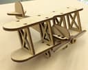 Biplane 3D Puzzle Laser Cut Vector File