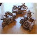 BMW R75 Motorcycle with Sidecar 3D Puzzle Laser Cut DXF CDR