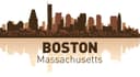 Boston City Skyline Silhouette Vector File for Laser Cutting