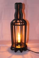 Bottle Shaped Decorative Lamp Vector File for Laser Cutting