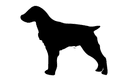 Brittany Spaniel Dog Silhouette Vector File for Laser Cutting