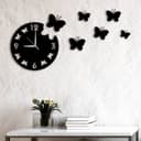 Butterfly Wall Clock Vector Design for Laser Cutting