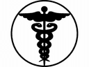 Caduceus Medical Symbol Vector Design for Laser Cutting DXF