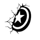 Captain America Shield Wall Crack Vector Design DXF File