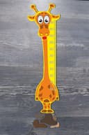 Cartoon Giraffe Kids Growth Chart Laser Cut Vector File