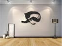 Cat and Hand Silhouette Wall Art Laser Cut Vector File