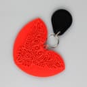 Celtic Owl Heart Keychain 3D Print File