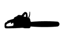 Chainsaw Silhouette Vector Design - Free DXF File for CNC