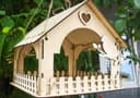 Charming Hanging Bird Feeder DXF Laser Cut File